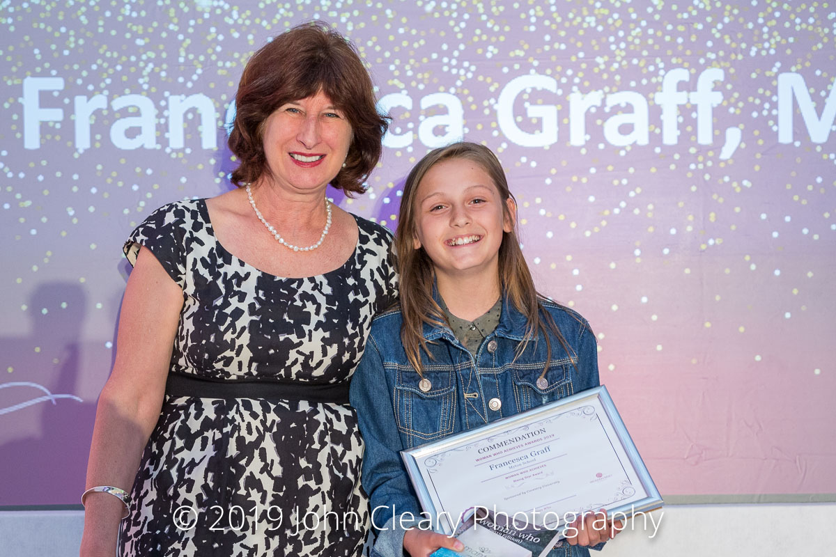 Congratulations to Francesca Graff, Myton School, on your Commendation in the Woman Who Achieves Rising Star Category Sponsored by Coventry University