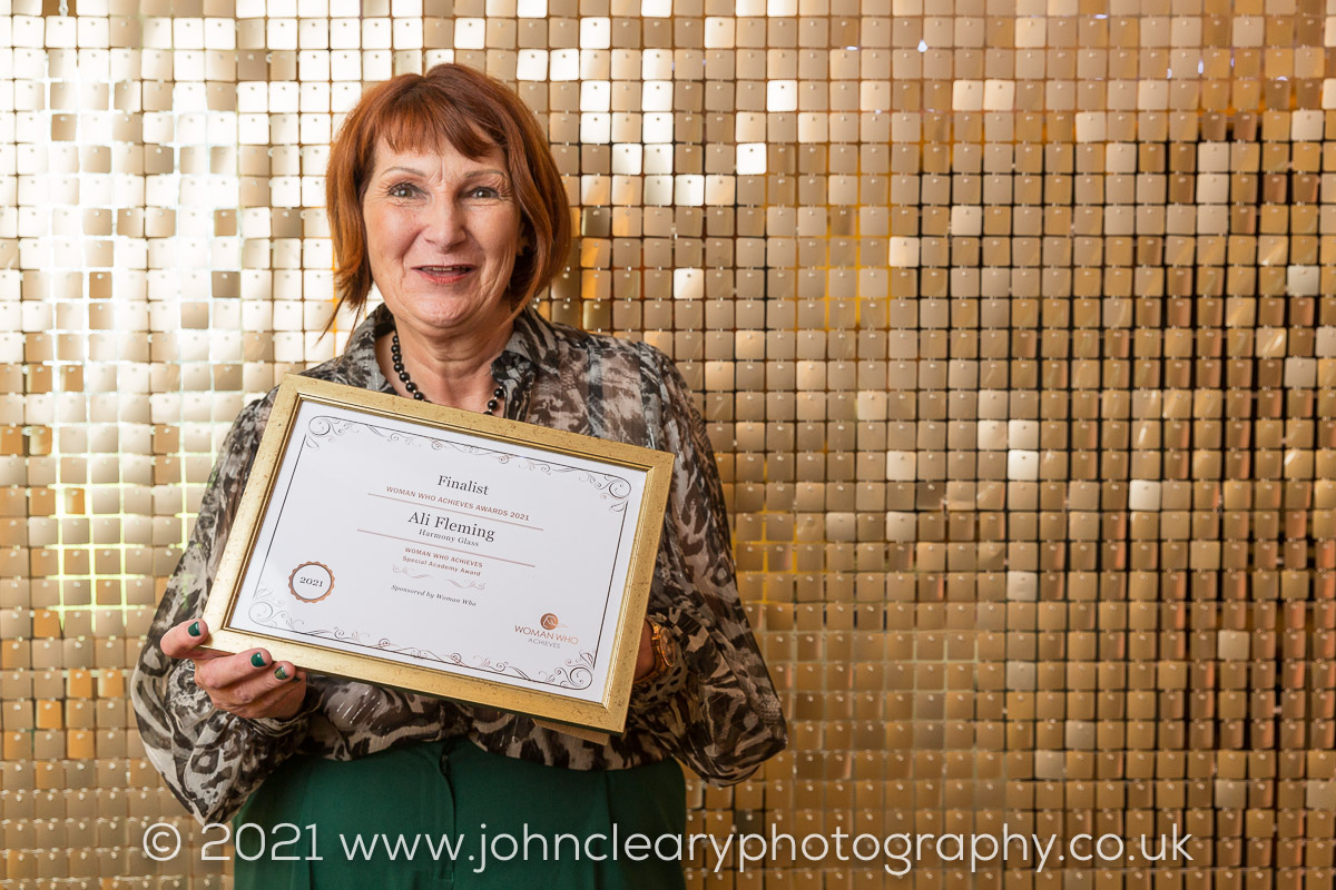 Ali Fleming Finalist at the Woman Who Achieves & Solopreneur Awards 2021